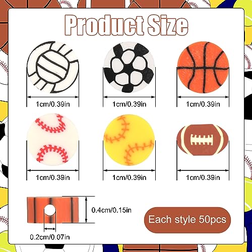 300pcs Sports Ball Beads - Image 2