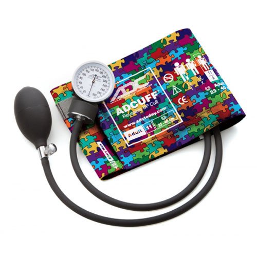 ADC 760-11APP Aneroid Sphygmomanometer, Prints, Puzzle Pieces, Adult