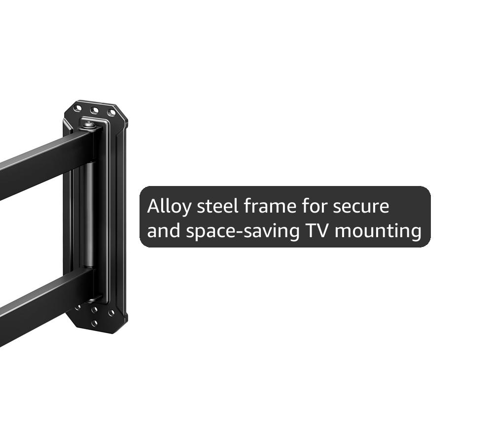 monTEK Long Arm TV Wall Mount for Most 23-65 Inch TVs, 37 Inch Long Extension TV Mount Swivel and Tilt, Full Motion Wall Mount Tv Bracket Fit Max VESA 400 x 400mm, Up to 77 lbs