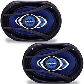 Alto Falante Class 6X9' 180W Rms 4 Ω Quadraxial 90Db Par, Hurricane, Cm469, , Preto/ Azul