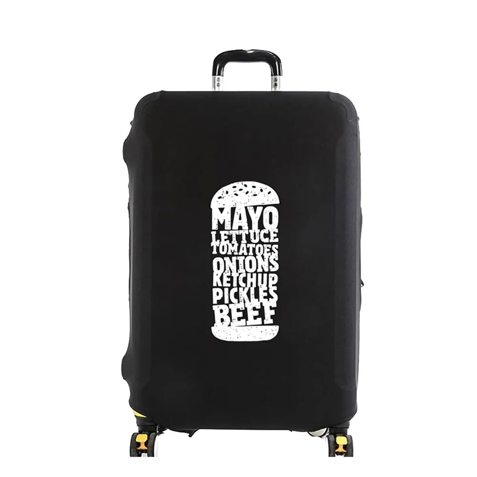 2 pezzi di copertura for bagagli, protezione for valigia, antipolvere elastica più spessa, accessori da viaggio for trolley 18-32 pollici per Esterno(Black,XL)