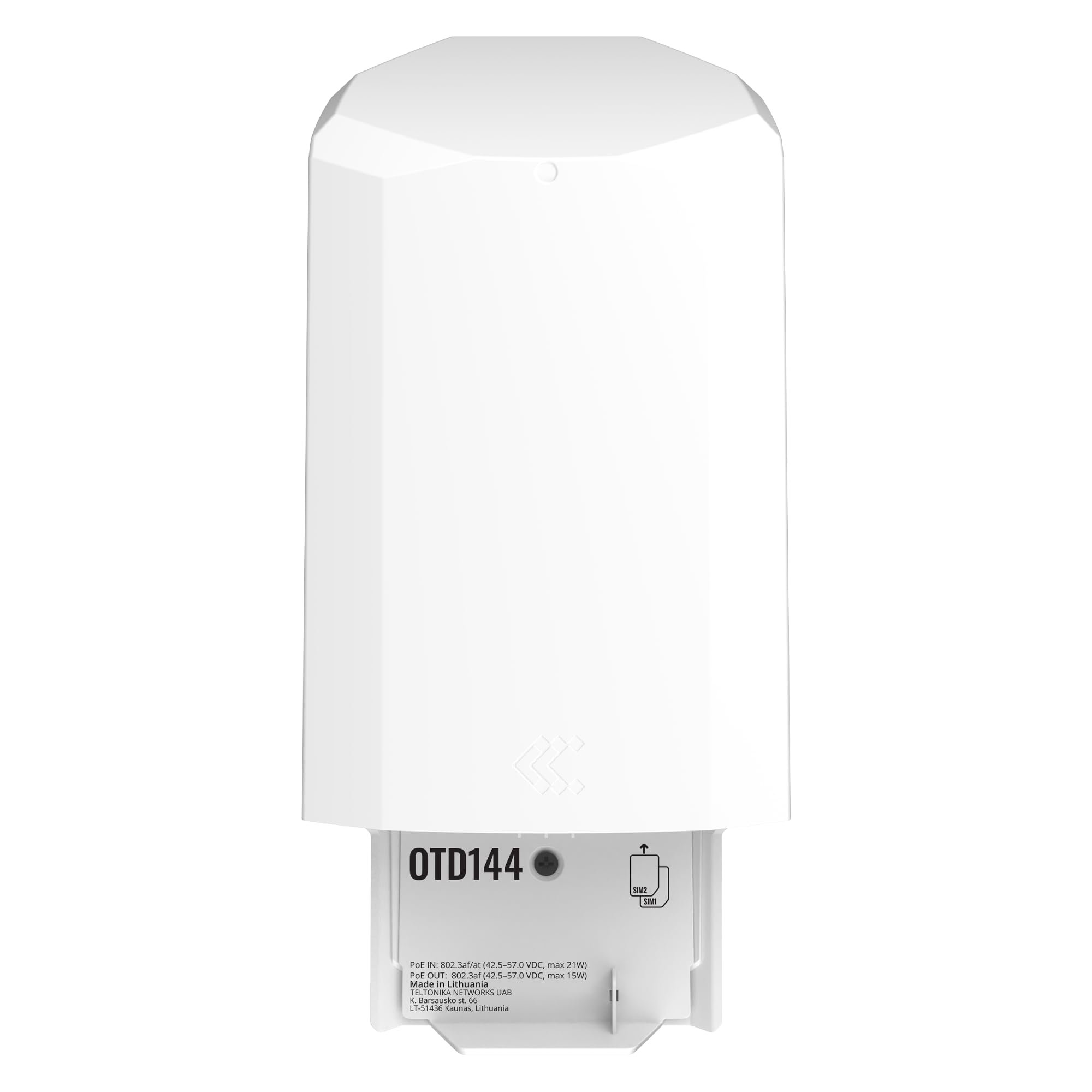 Teltonika OTD144 Routeur Wi-FI extérieur, LTE Cat 4, Double SIM, Wi-FI intégré, entrée et Sortie PoE, IP55, Gestion à Distance