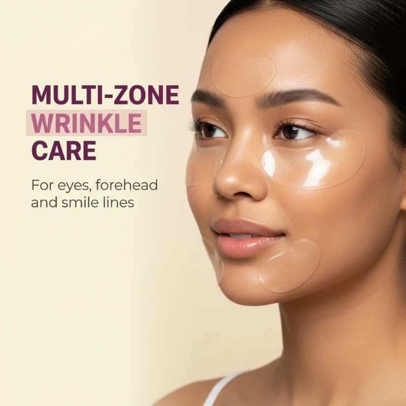 Refreshing Collagen Hydrogel Eye Patches, Fine Lines, Firming, Glowing & Hydrating Hydrogel Mask, Instant Moisturizing Brightening Skincare Pads, Eye Bags Treatment for Women (60 Patches)