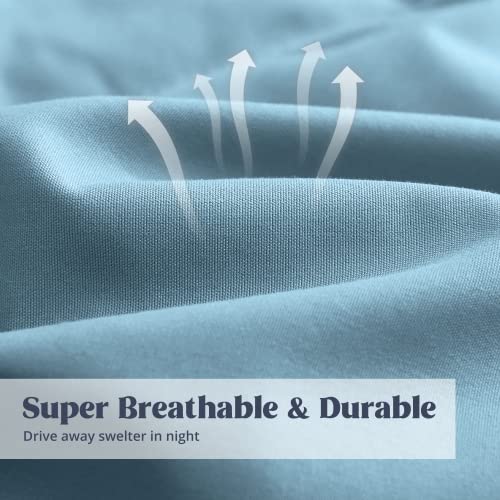 Puredown®Down Blanket King Size, Lightweight Down Throw For Indoor And Outdoor, Soft Comforter For Bed Couch, Medium Warm And Fluffy, Blue (108" X 88") #TOP2