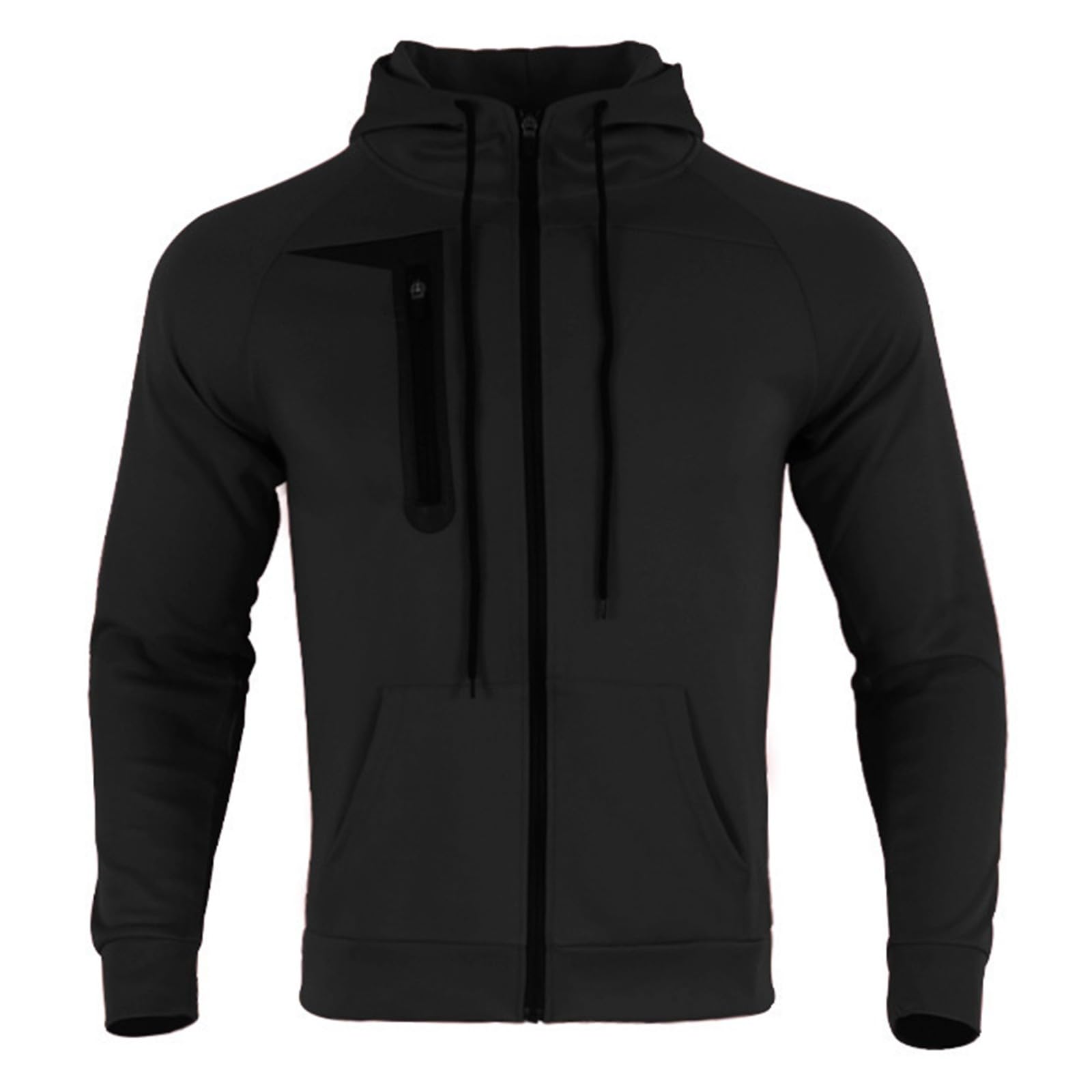 Tuta da uomo con zip intera, felpa con cappuccio e pantaloni, tuta da uomo