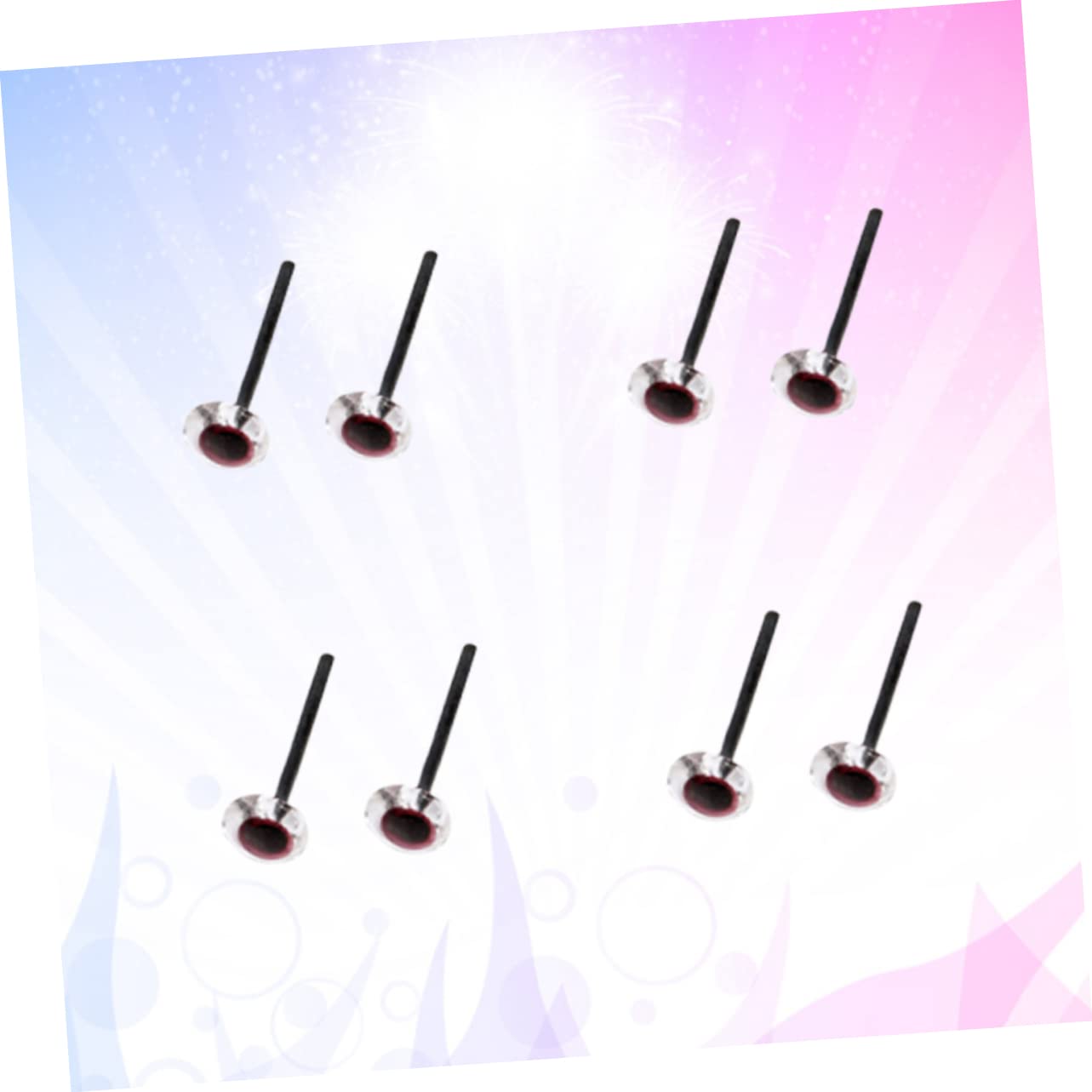 VILLCASE 200 Pairs 4mm DIY Animal Eyes Safety Eyes for Plush Toys Crafts Projects Doll Making