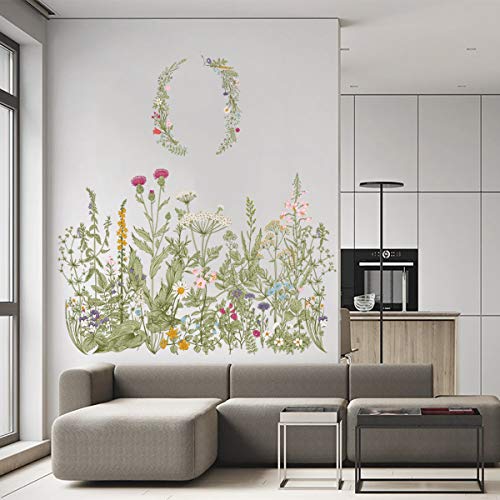 Vinilo decorativo floral removible para pared miniatura 5
