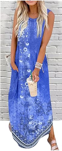 Image of CHUNTIANRAN Maxi Dresses for Women Summer Outfits Boho Beach Long Dresses Casual Sundresses Resort Wear for Women 2026