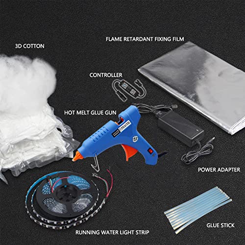 Kit de luz LED nube tormenta 3D 20m DIY miniatura 4