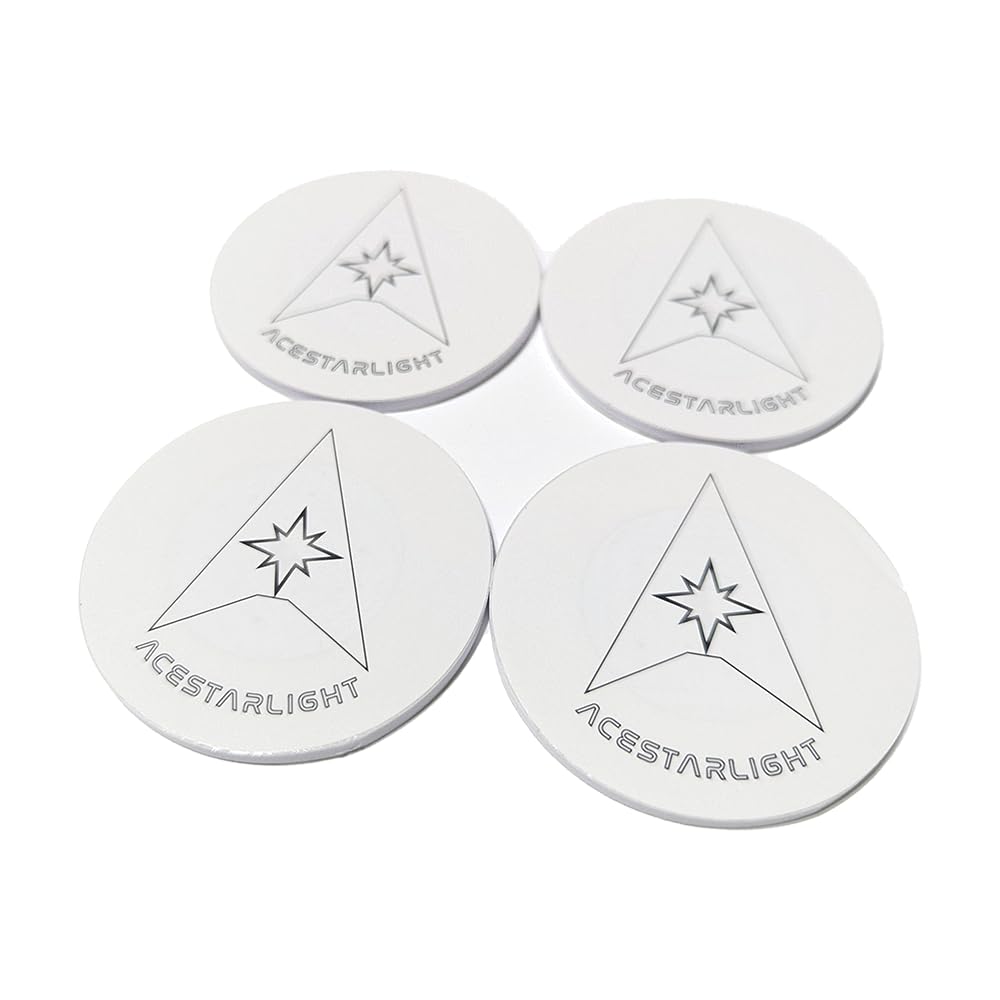 Impact Resistant Night Disc Golf Lights AceStarLight LED 4 Pack Red White Blue Green