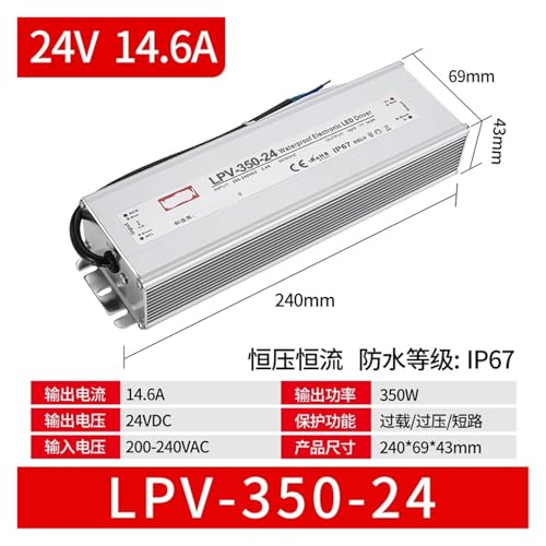 Transformateur LED 24V résistant à l'eau pour jardin