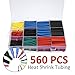 Price comparison product image Heat Shrink Tubing Electric Insulation Heat Shrink Wrap Cable Sleeve 5 colors 12 sizes, Shrink Ratio 2: 1, 560 Pcs