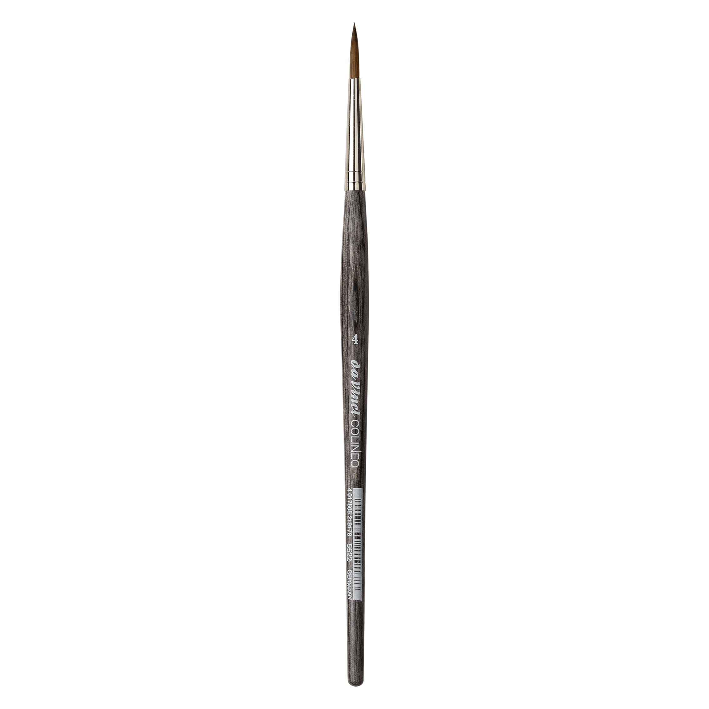 da Vinci, COLINEO Short Handle, Watercolour Brush, Synthetic Fibres, Artist Brush, Watercolour Painting, Liquid Acrylic Paints, Made in Germany, Round, Size 4