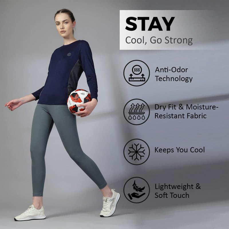 Image of CHKOKKO Tshirt for Woman Regular Fit Gym Workout Lightweight T Shirt for Women Breathable Round Crew Neck T Shirts for Sports Like Training, Running