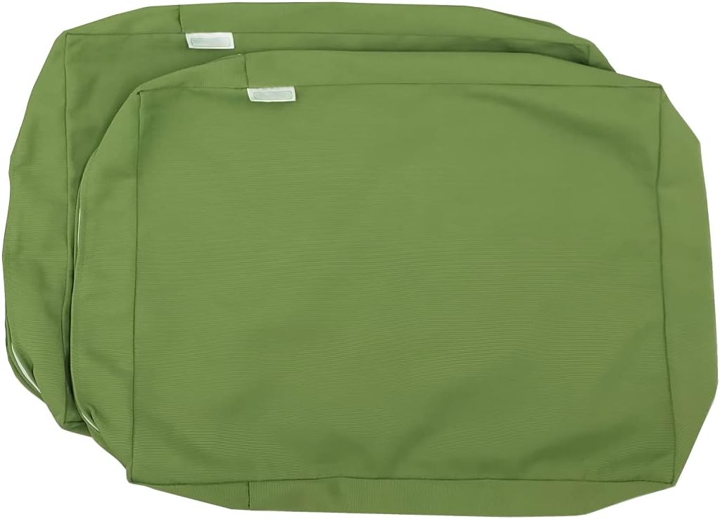 CozyLounge Pistachio Green Outdoor Water Repellent Patio Chair Cushion Seat Back Pillow COVERS (22"x14"x4" (2 Covers))