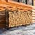 LIANTRAL 4ft Outdoor Firewood Rack, Heavy Duty Logs Stand Stacker for Outdoor Indoor Fireplace Wood Storage, Fire Wood Holder Metal Wood Pile Storage Organizer, Black