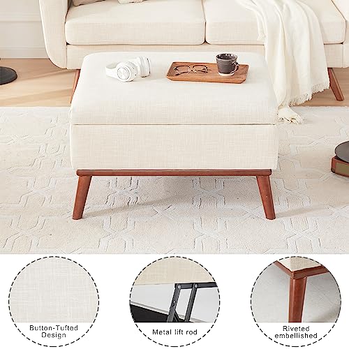 Tbfit 170 Large Ottoman With Storage, 28.3-Inch Mid Century Modern Rectangle Coffee Table thumb #6