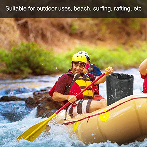 Bolsa seca, bolsa de almacenamiento ligera impermeable, mochila para actividades al aire libre, bolsa portátil para viajes, natación, navegación, kayak, camping y playa (8L) miniatura 7