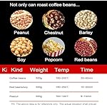 BTURYT 800 W Coffee Toast Machine, High Efficiency Home Coffee Torrying Machine - 0-240 ° C Adjustable, Coffee Sticks - Timer 0 To 60 Minutes - Image 6