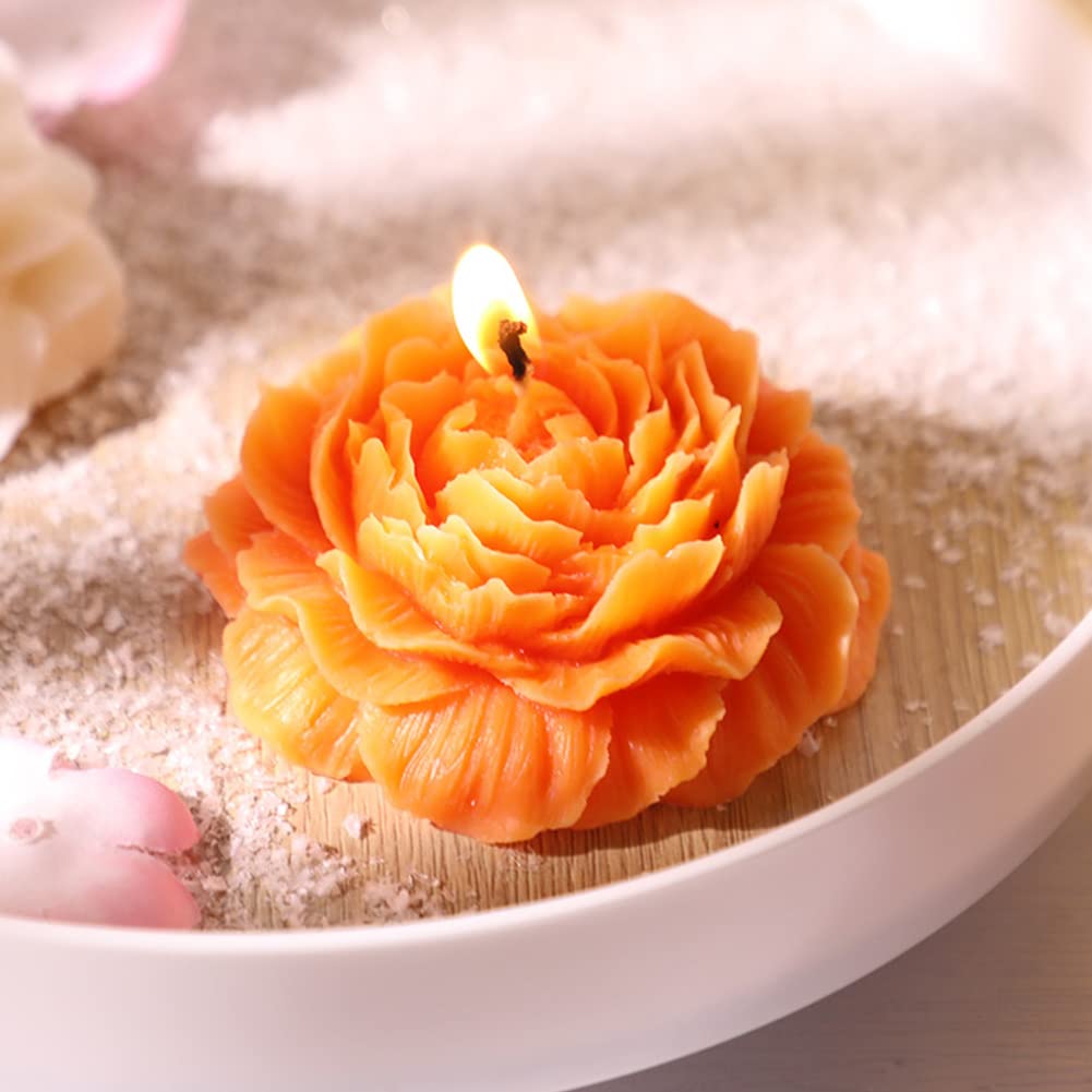 7er Silikonform Für Kerzen & Harz – Mit Pfingstrosen-, Tulpen- & Rosen-Motiven