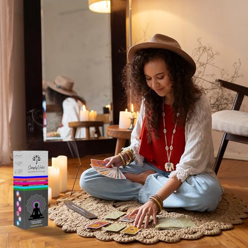 Simply Vedic Premium Incense Sticks Set of 5 Elements Earth, Water, Air, Fire, Space 2 Celestial Bodies Sun & Moon| 140 Natural Agarbatti with Burner| for Home Pooja, Meditation, Yoga, Aromatherapy