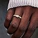 STORYJEWELLERY 925 Sterling Silver Rings for Women, Two Tone Knot Rings for Women, Dainty Gold and Silver Mixed Metal Ring, Mixed Metal Jewelry, Unique Gifts for Mom Daughter Sister or Friend, Size 6