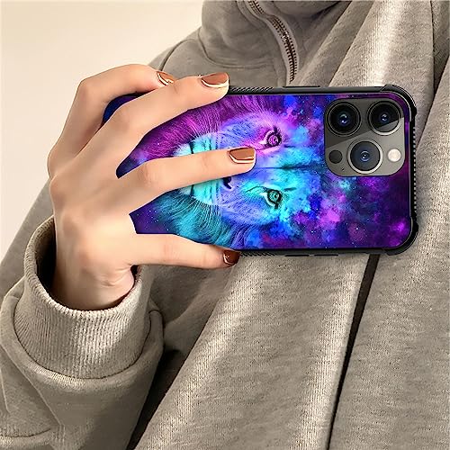 CARLOCA Compatible with iPhone 14 Plus Case,Blue Lion Graphic Design Shockproof Anti-Scratch Drop Protection Case for iPhone 14 Plus - image 5