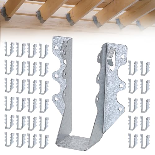 OGANAZI 35 PCS 2x6 Steel Joist Hangers, 20 Gauge Galvanized