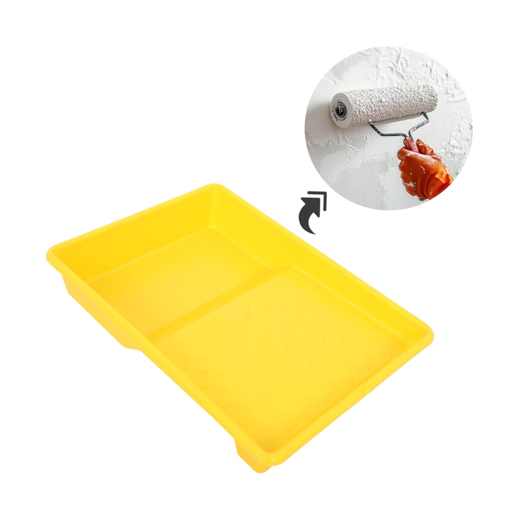 5 Szt. Plastikowych Tac Malarskich Cali i Stabilny Uchwyt Do Farby Wielofunkcyjny Organizer Do Mieszania Kolorów i Projektów DIY