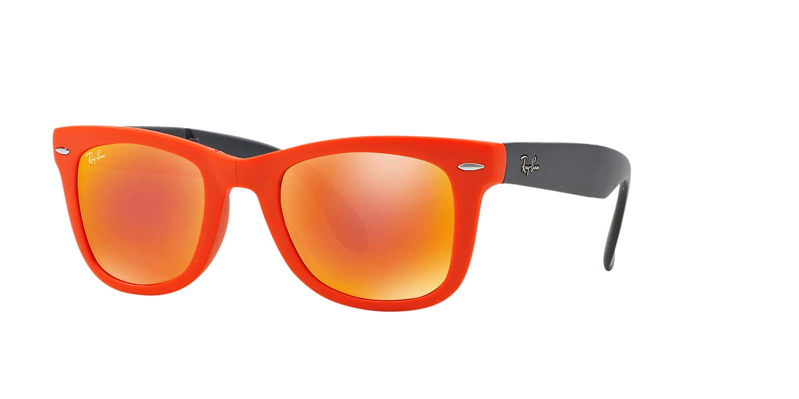 Ray-Ban RB4105 Wayfarer Sunglasses, Orange (601969 601969)
