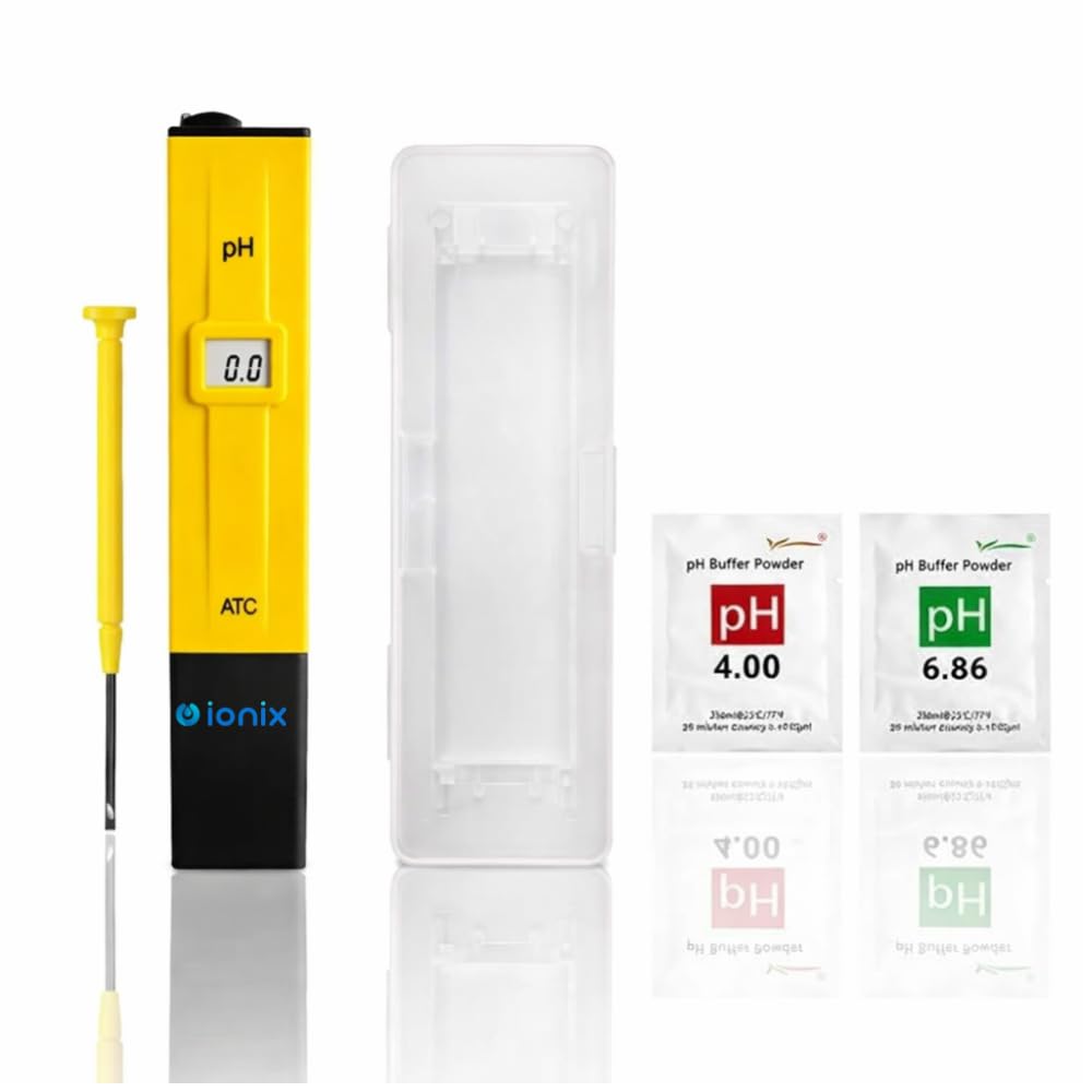 IONIX Imported Digital Pen Type PH Meter with Calibration Accessories for Water Testing (Multicolour)