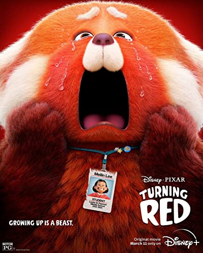 Turning Red 11 z18471 - Póster A1 sobre lienzo, material plano, enrollado, sin marco (84/59 cm), póster de película de película, decoración de pared, arte, actor, actriz, regalo, anime, auto, sala de