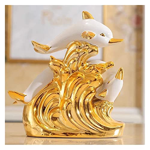 Art figurines desktop ceramics electroplate deco bureau moderne - 3