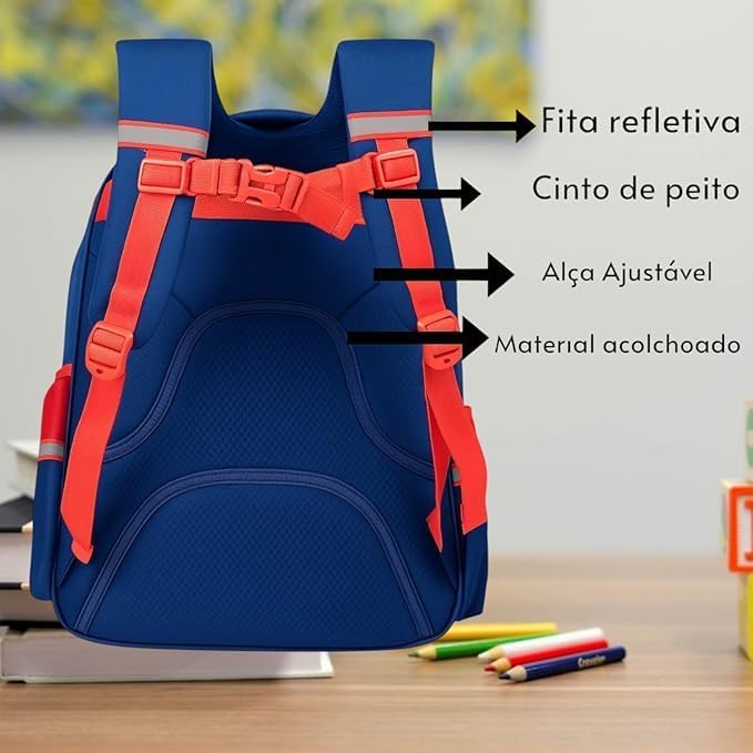 Mochila Escolar Infantil Astronauta, Ortopédica, Acolchoada, Reforçada, para Meninos 7-12 Anos, Design Espacial em promoção! Veja a oferta e mais achadinhos de Mochilas escolares 4 Hoje é o melhor dia para comprar Mochila Escolar Infantil Astronauta, Ortopédica, Acolchoada, Reforçada, para Meninos 7-12 Anos, Design Espacial com aquele preço maroto! Promoção! Aproveite a oferta! 4