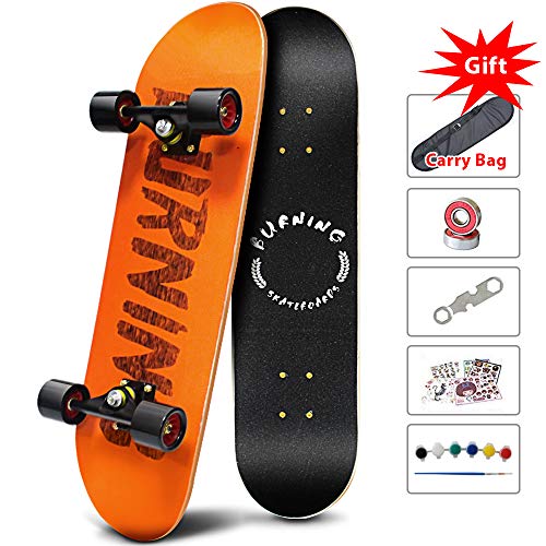 Easy Way Complete Skateboards -Standard Skateboards for Beginners Starter - 31''x 8''Canadian Maple