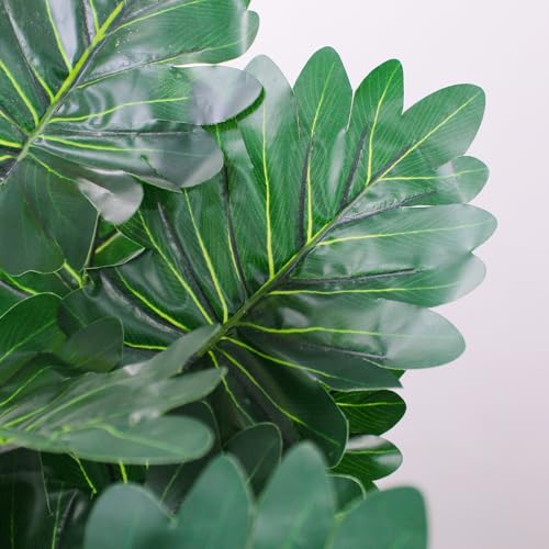 Image of TIED RIBBONS Artificial Tropical Philodendron Plant for Home Decor | 3ft Lush Green Faux Indoor Plant with Large Leaves | Decorative Floor Standing Tree for Living Room, Office & Balcony Decoration
