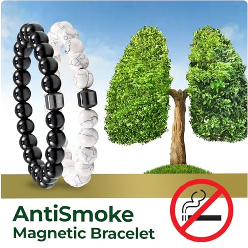 4 PCS Anti Smoking Bracelets for Women/Men, Quit Smoking Stop Smoking Helps Reduce Anxiety Frustration Irritability2