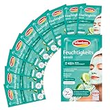 Schaebens Feuchtigkeits Maske, Sofort-Effekt, erhöht die Hautfeuchtigkeit mit Aloe Vera, 10 sachets 2x5 ml