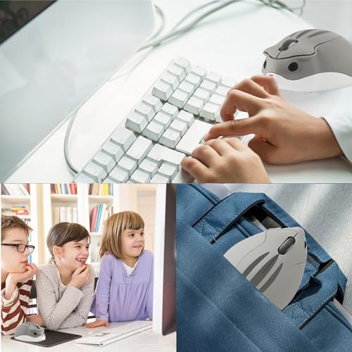 Ratón inalámbrico de 1200 DPI portátil con receptor USB unificado para PC y Mac 3