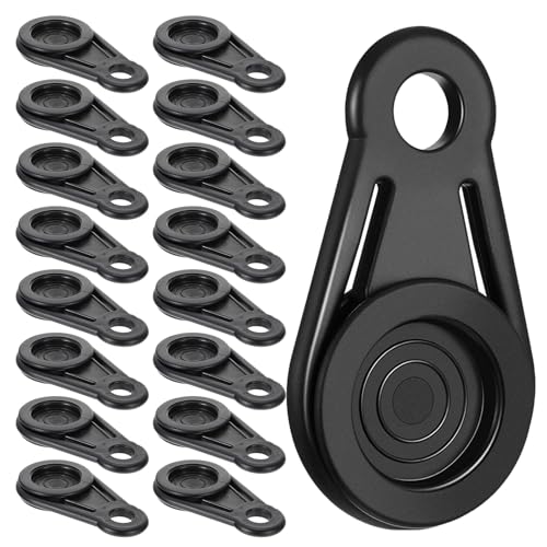 SUPVOX �e���g�Œ�p�V�F�[�h�N���X�N���b�v 18�Z�b�g �h�� �h���v���X�`�b�N���^�[�v�N���b�v ���p�r�X�i�b�v�{�^�����L���m�s�[�N����