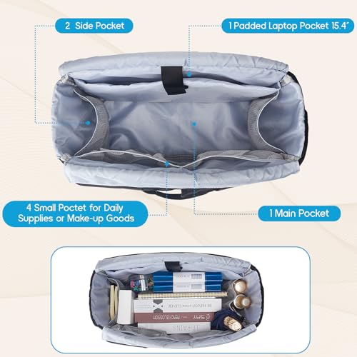 Teacher Tote Bag for Women, Nurse Bag for Office School Nursing, Professional Laptop Tote Computer Messenger Shoulder Bag Large Handbag Business Office Work3