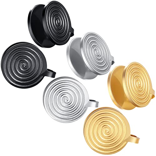 FLYUN Pressure Earrings for Keloids, Acupressure Compression Clip-on Earrings, Stainless Steel Spiral Non-pierced for Women