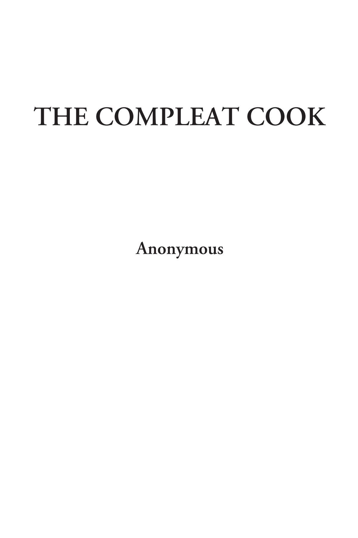 The Compleat Cook