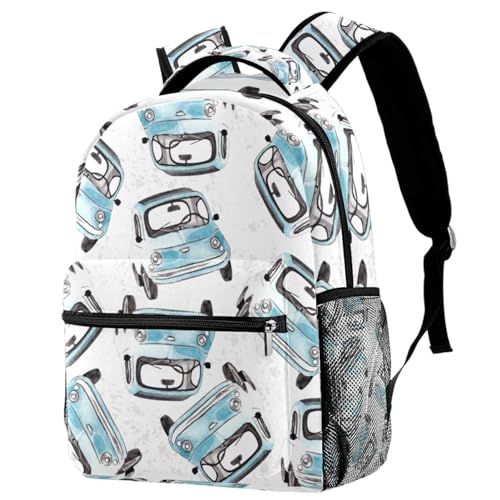 Sac à dos d'école voitures bleues, une idée cadeau originale pour ado