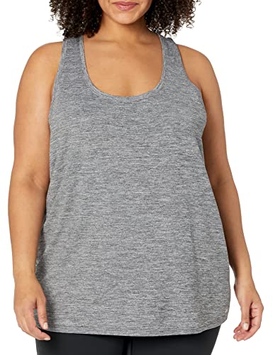 Image of Amazon Essentials Women's Active Quick Dry Tech Stretch Racerback Scoop Neck Tank Top, Multipacks