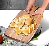 Acacia Wood Chopping Board with Handle Charcuterie Board Wooden Cutting Boards for Kitchen Meat Cheese Board Large Bamboo Chopping Boards Grazing Bread Serving Board Butcher Block Carving Board Tray - Image 4