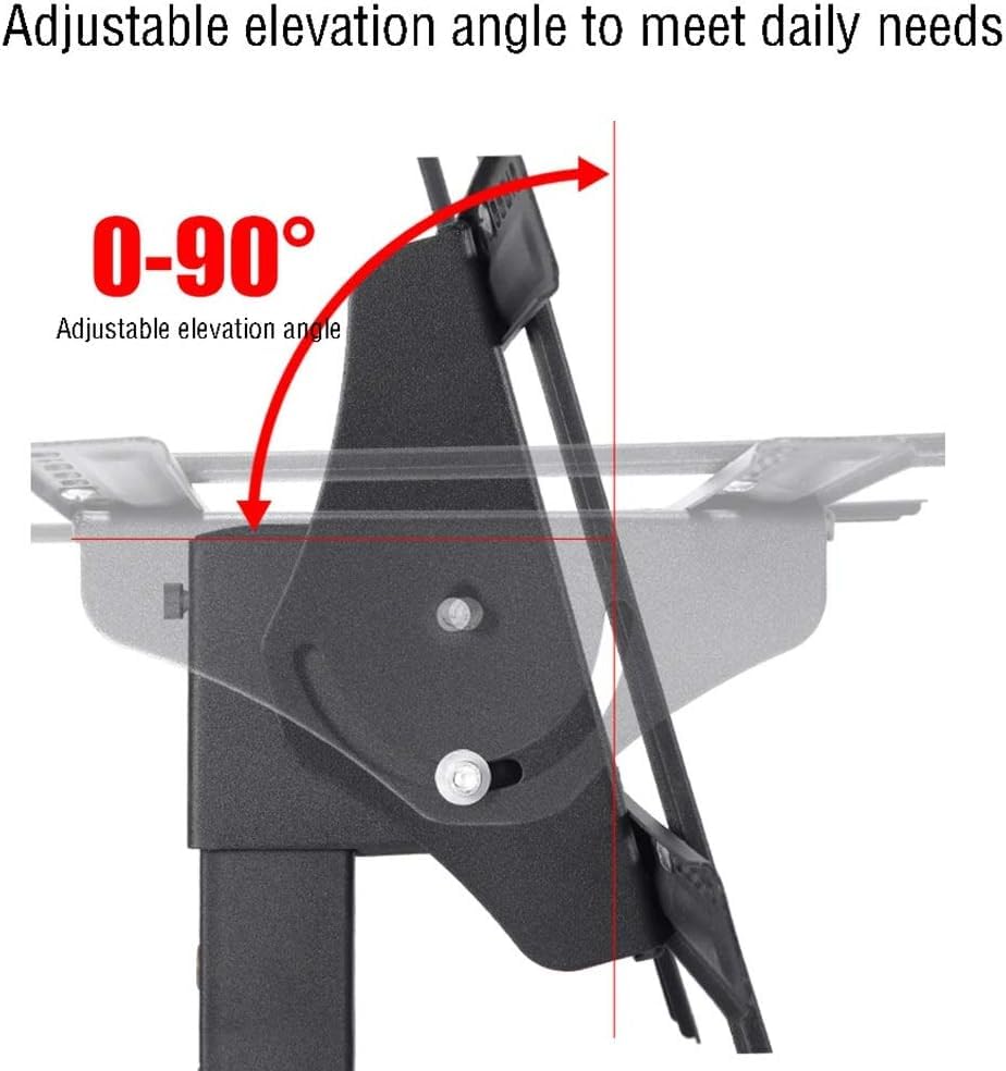 Soporte móvil para TV con ruedas y ajuste 90° miniatura 5