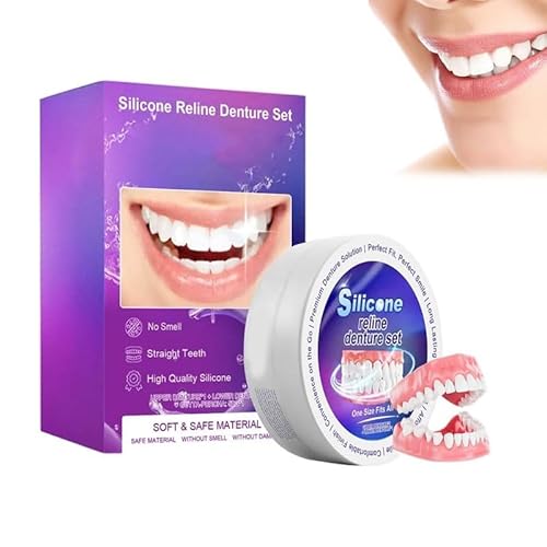 Piawokl ` VRꎕ Ȃlpꎕ Hłt Silicone Reline Denture Set ꎕ㉺ `Cu[X ȒP ėp\ jp (2Zbg)