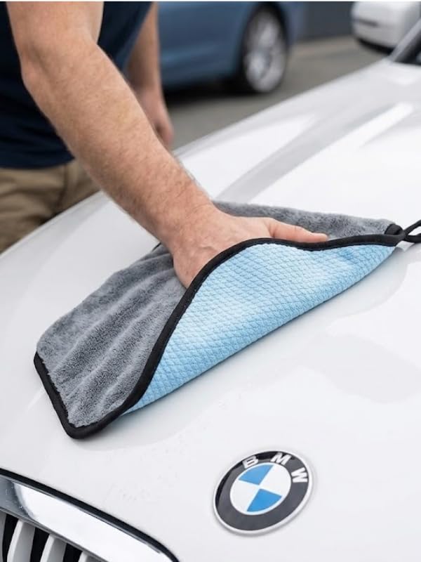 Çift Taraflı Yüksek Emicili Araba Kaporta Cam Kurulama ve Mikrofiber Parlatma Cam Bezi