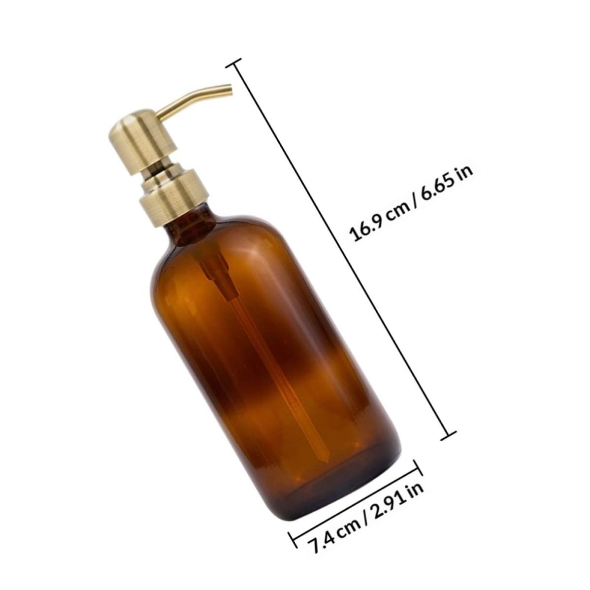 Set de 4 Botellas Dispensadoras de Loción de Baño de Vidrio de 500ml Diseño de Bomba Resistente para Uso en Hogar y Baño Color Aleatorio